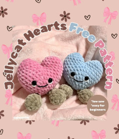 Free Jellycat Hearts Amigurumi Crochet Pattern