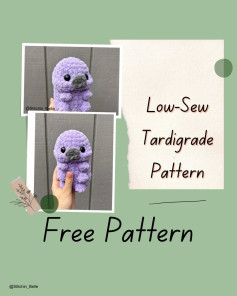 Free Low-Sew Crochet Tardigrade Amigurumi Pattern