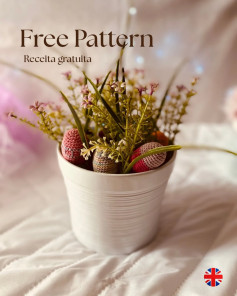 Free Mini Easter Egg Crochet Pattern - Colorful Amigurumi Tutorial with Flat Chart