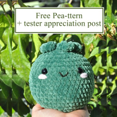 Free Pea-ttern Amigurumi Crochet Pattern by Shoppycrochet