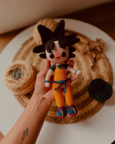Gokú Dragon Ball Z Amigurumi Crochet Pattern by Anthony Nudos - Materials and Abbreviations Guide