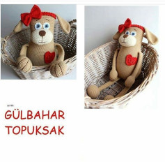 Gülbahar Topuksak - Hướng dẫn chi tiết cách móc búp bê chó bông amigurumi dễ thương