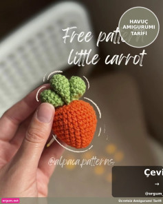 Havuç Amigurumi Tarifi: Minik Havuç Örgü Deseni