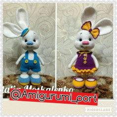 Hướng dẫn chi tiết cách móc búp bê thỏ Amigurumi