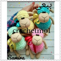 Hướng dẫn chi tiết cách móc len con cừu amigurumi màu sắc dễ thương