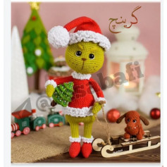 Hướng dẫn chi tiết cách móc len nhân vật Grinch Giáng Sinh