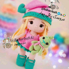 Hướng dẫn móc búp bê Anna và rồng nhỏ (Amigurumi pattern)