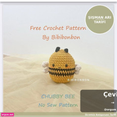 HƯỚNG DẪN MÓC BÚP BÊ CHUBBY BEE (ARI) KHÔNG KHÂU - TẶNG NGAY HÔM NAY