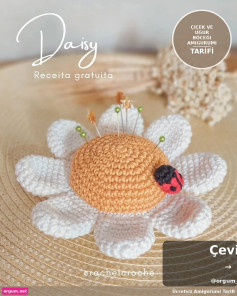 Hướng dẫn móc len Hoa Cúc và Bọ Hung Amigurumi