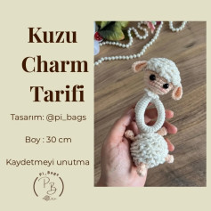Kuzu Charm Tarifi - Amigurumi Koyun Manken