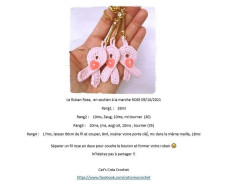 Le Ruban Rose: Patron crochet pour soutenir la marche rose