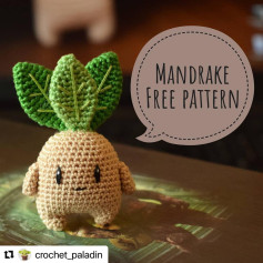 Mandrake Amigurumi Crochet Free Pattern in Turkish