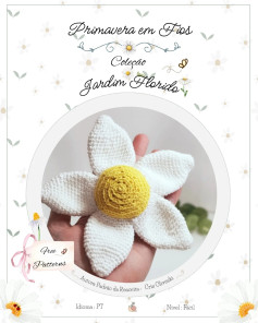 Margarida - Padrão Gratuito de Crochê, Coleção Jardim Florido por Cris Oliveski