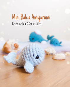 Mini Baleia Amigurumi - Receita Gratuita