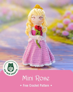 Mini Rose Free Crochet Pattern by Co Tam Crafts