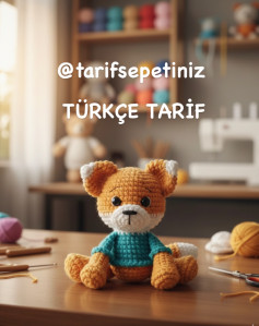 Mini tişörtlü tilki amigurumi tarifi - Türkçe ücretsiz dikiş deseni