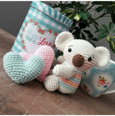 Minik Koala Amigurumi Pattern: Complete Crochet Chart for Body, Head, Nose, Arms and Legs