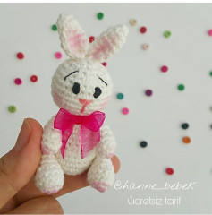 Minnak Tavşancık ücretsiz amigurumi tavşan modeli ve dikiş şeması