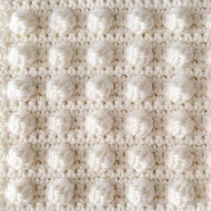 Noppenmasche Bobble Stitch Crochet Pattern Chart and Instructions for Textured Motifs