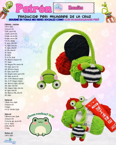 Patrón Amigurumi Ranita Cuello Largo: Guía paso a paso para tejer rana verde con cuello largo y detalles kawaii