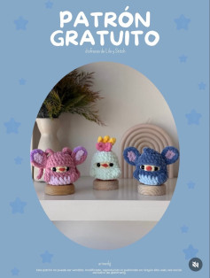 Patrón Gratis: Disfraces de Lilo y Stitch para Mini Pollito - Amigurumi Crochet