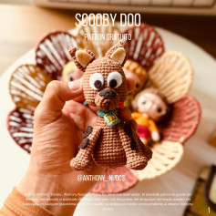 Patrón Gratuito Amigurumi Scooby Doo Mini - Crochet Pattern by Anthony Nudos