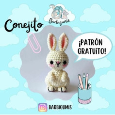 Patrón Gratuito de Conejito Amigurumi: Guía Paso a Paso para Mascarilla, Orejas y Cuerpo