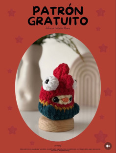 Patrón gratuito de crochet para disfraz de Heihei de Moana