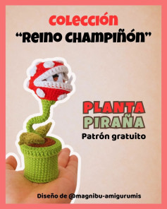Patrón Gratuito de Crochet Planta Piraña: Guía Completa con Materiales e Instrucciones Paso a Paso