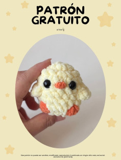 Patrón Gratuito: Mini Pollo Amigurumi para Disfraz - Tutorial Paso a Paso