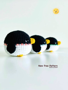 Patrón gratuito Pingüino Petit de Cherrycrochet