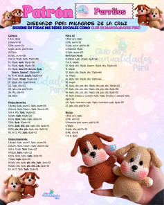 Patrón Perritos: Guía de tejido amigurumi para cachorros tiernos