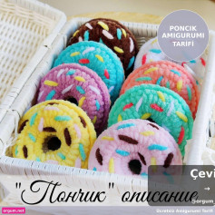 Poncik Amigurumi Tarifi: Renkli Donut Móc Len Dành Cho Người Mới Bắt Đầu