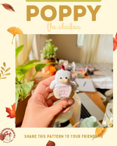 Poppy the Chicken Amigurumi Pattern: Free Handwritten Crochet Instructions and Materials List