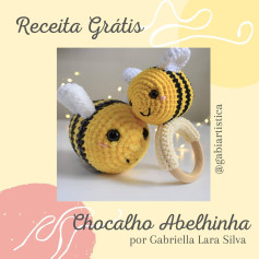 Receita Grátis: Chocalho Abelhinha Amigurumi - Guia Passo a Passo para Móc Len
