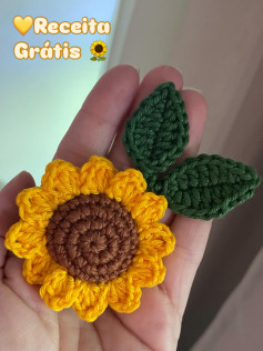 Receita Grátis de Girassol Amigurumi - Mônica Ateliê