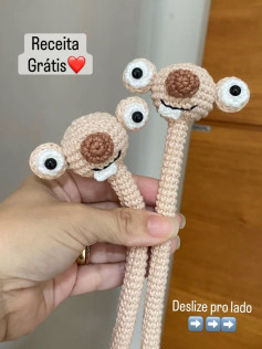 Receita Grátis: Sid Era do Gelo - Bônus Sid Pescoção Amigurumi Crochet Pattern