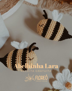 Receita Gratuita Abelhinha Lara: Amigurumi Crochet Pattern