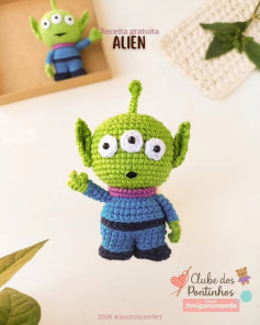 Receita Gratuita Amigurumi Alien: Guia Completo Passo a Passo para Mocar o Personagem Verde com Olhos Grandes