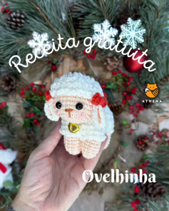 Receita Gratuita Amigurumi Ovelhinha Natal: Padrão Móc Len Cho Cừu Bé Dáng Ngọt Ngào