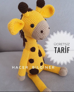 Saçlı Zürafa Amigurumi Ücretsiz Tarifi - Hacer Bilginer