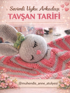 Sevimli Uyku Arkadaşı Tavşan ve Yıldız Motifi Móc Len Hướng Dẫn Chi Tiết