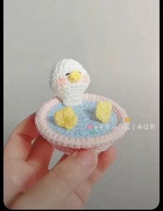 Схема вязания утенка в ванной (Утенок в ванной)