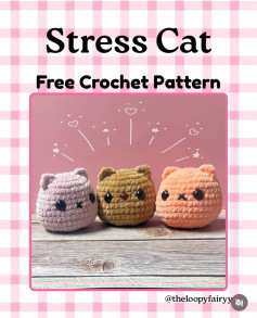 Stress Cat Free Crochet Pattern: Cute Amigurumi Plushie Tutorial