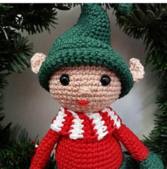 The Elf Mission 2018: Crochet Pattern for Festive Christmas Elf Doll with Red and Green Outfit