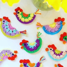 Tutorial: How to Crochet Colorful Chick Ornaments Step-by-Step
