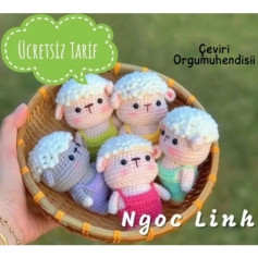 Ücretsiz Kuzucuk Amigurumi Tarifi - Terimler, Kafa, Tulum, Kollar ve Ayaklar