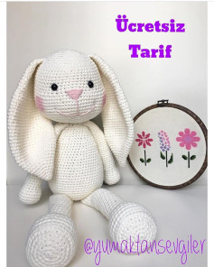 Ücretsiz Tavşan Manken Amigurumi Örgü Tarifi - Yumaktan Sevgiler