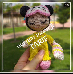 Uykucu Momoji Amigurumi Tarifi - El Yazısı Móc Len Búp bê Ngủ Dậy