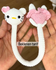 Uzun Boylu Hello Kitty Amigurumi Crochet Pattern